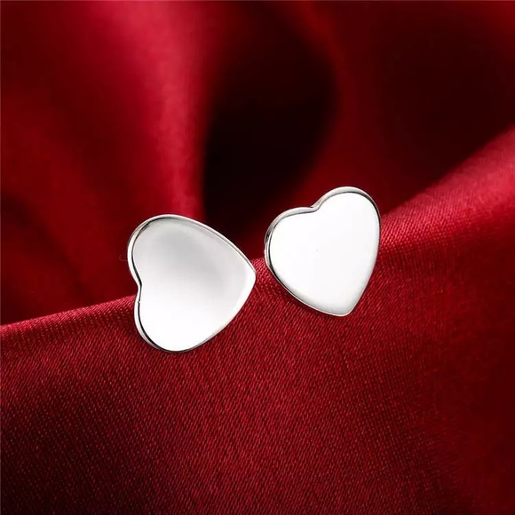 Jewelry - Sterling Silver Heart Earrings